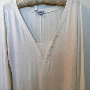 William Rast Eggshell Henley Tunic. Size XL